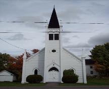 A photo of the front façade of St. Andrew's United Church; The Valley District Planning Commision