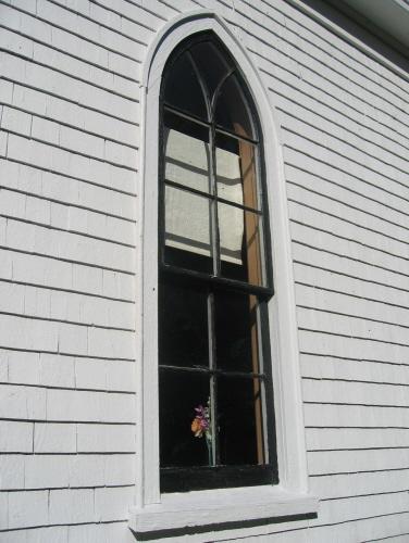 Showing detail of Gothic window
