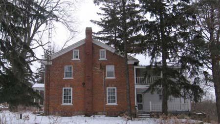 West Elevation of the Schoerg Homestead