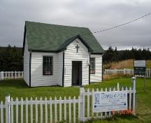 Exterior photo, main facade, St. Joseph's Chapel, Blackhead, St. John's, Newfoundland, July 2004.; HFNL 2005