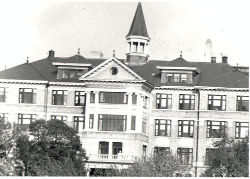 Historical view of south facade