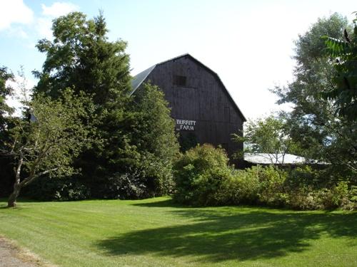 View of barn on property
