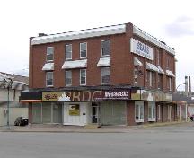 The front façade of the store, taken from Edmundston City Hall; Madawaska Historical Society