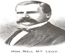 Judge Neil MacLeod, PEI Premier (1889-1891); Meacham&#039;s Illustrated Historical Atlas of PEI, 1880