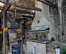 Interior view of the Amos Blacksmith Shop, Waskada, 2007; Historic Resources Branch, Manitoba Culture, Heritage, Tourism and Sport, 2007
