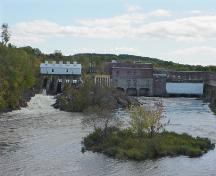 La centrale hydroélétrique au Salmon Falls; Town of St. Stephen