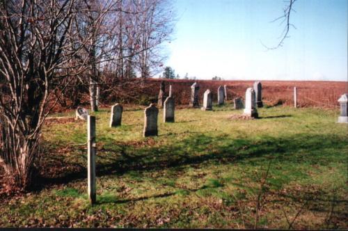 Showing context of cemetery near field