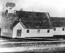 Historic view of St. John the Apostle Anglican Church; Port Moody Station Museum #971.38.9