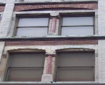 Detail of front elevation window, Wright Building, Halifax, NS, 2008.; Heritage Division, NS Dept. of Tourism, Culture and Heritage, 2008