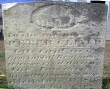 Tombstone of Capt. Peter Clinch; Town of St. George