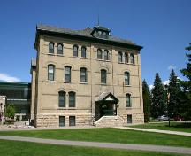 View of the south elevation of Brandon College & Clark Hall, Brandon, 2005; Historic Resources Branch, Manitoba Culture, Heritage, Tourism and Sport, 2005