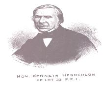Engraving of Hon. Kenneth Henderson (1811-1893); Meacham&#039;s Illustrated Historical Atlas of PEI, 1880