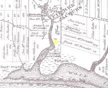 Showing approximate location of cemetery; Meacham&#039;s Illustrated Historical Atlas of PEI, 1880
