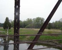 Of note is the steel truss configuration.; Kayla Jonas, 2007.