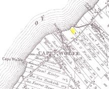Showing location of cemetery on Reilly property; Meacham&#039;s Illustrated Historical Atlas of PEI, 1880