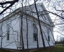 Rear elevation of the Amherst Point Baptist Church, Amherst Point, NS, 2009.; Heritage Division, NS Dept of Tourism, Culture and Heritage, 2009