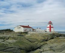 Station de phare de Head Harbour - vue du bord de la mer; Province of New Brunswick