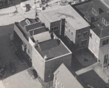 Aerial view of building, c. 1951; MacNaught Archives Acc. 018.5