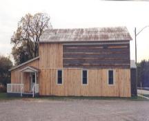 Side of St. John's Parish Hall, in repair; Haldimand County 2007
