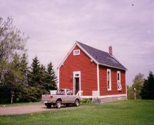 View of Little Red School House with original gable window, ca. 1990.; Heritage Division, NS Dept of Tourism, Culture and Heritage, 2009