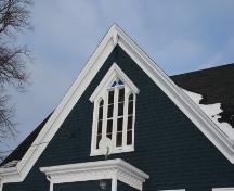 Showing detail of Gothic window; Province of PEI, Donna Collings, 2007