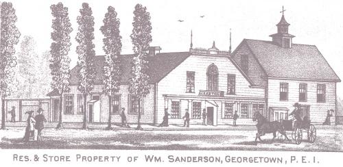 Engraving of Sanderson / Easton Store