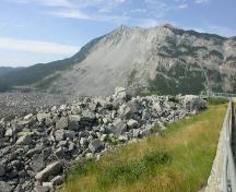 Frank Slide Provincial Historic Resource, Crowsnest Pass - north face of Turtle Mountain (June 2005); Alberta Culture and Community Spirit - Historic Resources Management, 2005