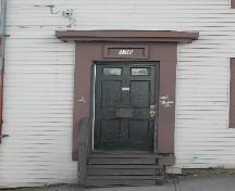 This photograph shows the entrance to the building, 2005; City of Saint John