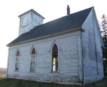 Rear and side elevations, King Seaman Church, Minudie, NS, 2009.; Heritage Division, NS Dept of Tourism, Culture and Heritage, 2009