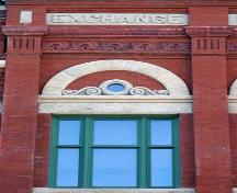 Detail of the Exchange Building, Winnipeg, 2006; Historic Resources Branch, Manitoba Culture, Heritage, Tourism and Sport, 2006