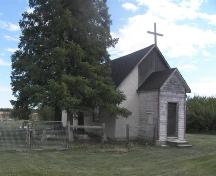 Anglican Church, front elevation with cemetery and grounds; Fedyk, 2008