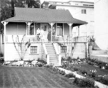 Exterior view of the Hamersley Gardener's Cottage; North Vancouver Museum and Archives, 7957