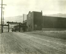 Historic view of B.C. Sheep Breeders Building, 1929; City of Kamloops, 2007, Kamloops Museum and Archives, #6978