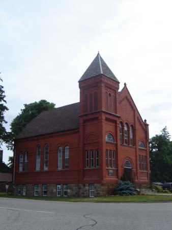 Façade and West Elevation, Curries United Church,