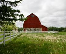 Façade est de la ferme Nordin, région de Teulon, 2005; Historic Resources Branch, Manitoba Culture, Heritage, Tourism and Sport, 2005