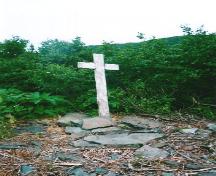 Photo showing the Captain Coubelongue Grave Site, Conche, NL, circa 2003; FSHS/HFNL 2008