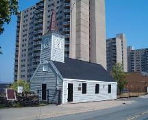 Front and north elevations, Little Dutch Church, Halifax, NS, 2004.; Heritage Division, NS Dept. of Tourism, Culture and Heritage, 2004
