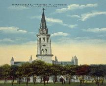 Montréal - Église S. Jacques (St. James Church). Collection: BNQ, CP 2736; Bibliothèque et Archives nationales du Québec