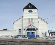 Front elevation of St. Mark's Masonic Lodge, Baddeck, NS, 2009.; Dept. of Tourism, Culture and Heritage, Province of NS, 2009