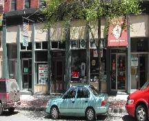 This photograph shows the five entrances in the storefront, 2005; City of Saint John