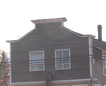 This image shows the traditional boomtown parapet, 2007; Town of Shippagan