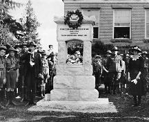 Dedication of Burnaby Civic Employees' Union Memorial Fountain, June 17, 1923.; Burnaby Historical Society, Community Archives, BHS-25.