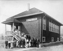 Opening ceremonies, Seaforth School, September 7, 1922; Burnaby Historical Society, Community Archives, BHS-308-1