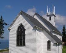 Rear elevation, St. Barnabas Anglican Church, Blandford, Nova Scotia, 2007.; Heritage Division, Nova Scotia Department of Tourism, Culture and Heritage, 2007.