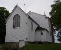 King Street elevation, St. Stephen's Anglican Church, Chester, Nova Scotia, 2007.; Heritage Division, Nova Scotia Department of Tourism, Culture and Heritage, 2007