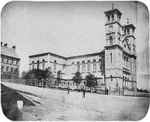View of the Basilica shortly after construction, ca. 1860.; Memorial University of Newfoundland 2007