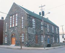 View of the main facade of the Cornerstone Theatre, 016 Queen Street, St. John's, NL.; HFNL 2005