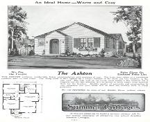 Plan for the Ashton design, Aladdin Company, 1938 catalogue, page 10; Clarke Historical Library, Central Michigan University