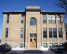 Primary elevation, from the south, of the Julia Clark School, Winnipeg, 2007; Historic Resources Branch, Manitoba Culture, Heritage, Tourism and Sport, 2007