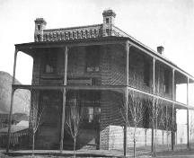Historic view of the Inland Cigar Factory, 1896; City of Kamloops Museum and Archives, #2074